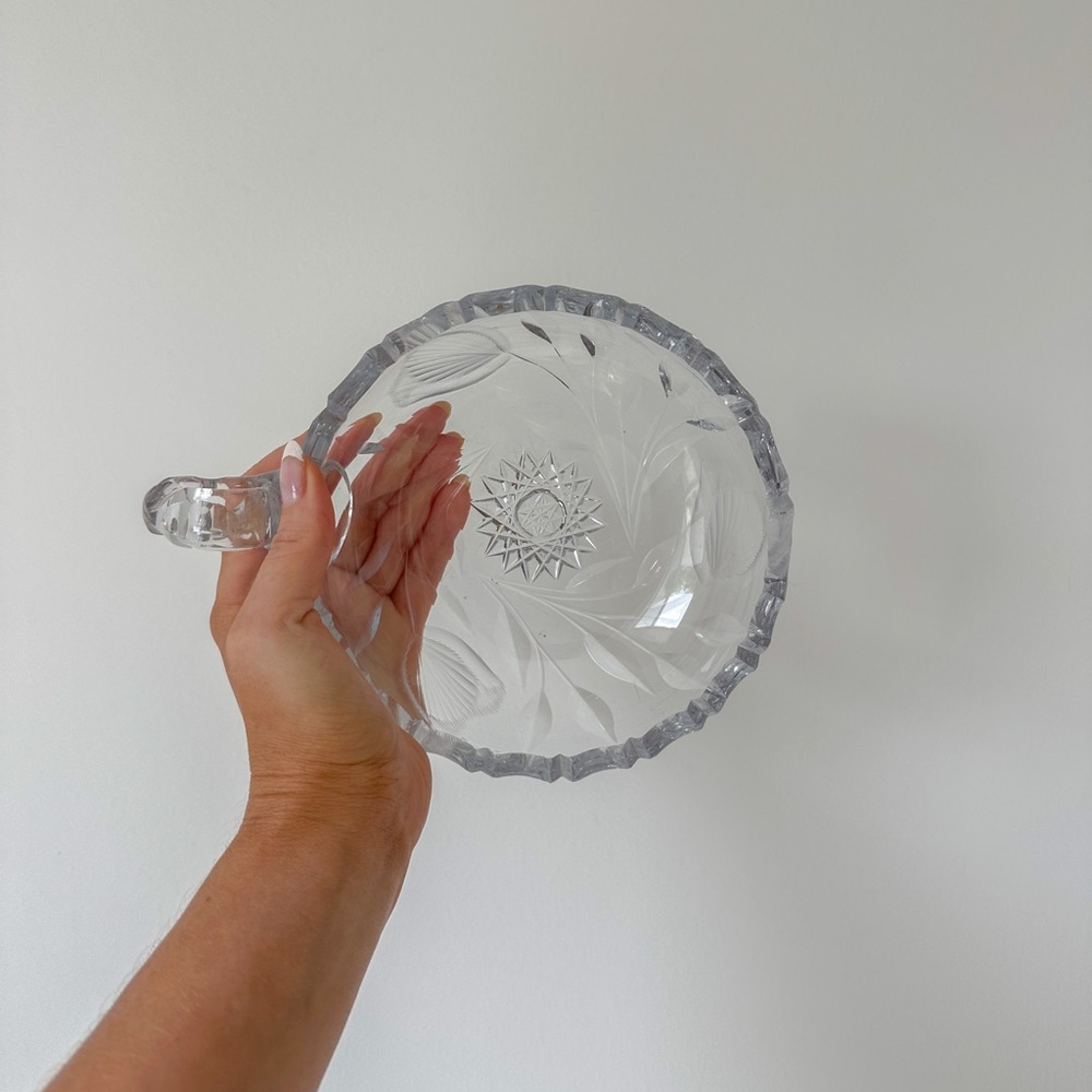 Vintage Lead Crystal Candy Dish